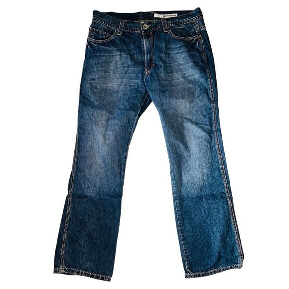 DKNY Jeans Mens 34x32 Straight Leg Blue Denim - Picture 1 of 3